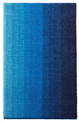 Dyckhoff Badteppich Colori, Blau, 70 x 120 cm, 100% Bio Baumwolle, GOTS