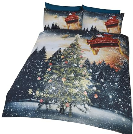 Rapport Bettwäsche-Set, Design: Nordlichter, Mehrfarbig, Doppelbett