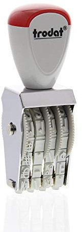 Trodat Dialer Druckplatte separatem 1554.0 Stempel weiß