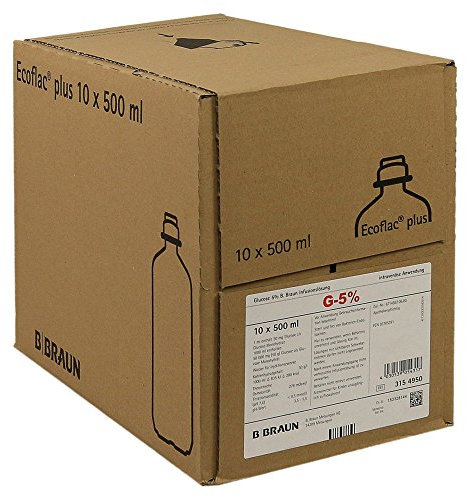 GLUCOSE 5% B.Braun Ecoflac P 10X500 ml