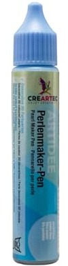 Artidee CREARTEC Perlenmaker Pen - Pastellblau - zum Gestalten von dekorativen 3D Farbperlen auf Textilien, Holz, Leder, Glas, Keramik - 30ml - Made in Germany