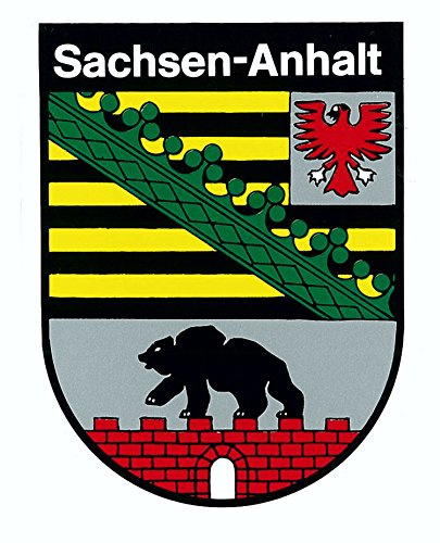 carstyling XXL Aufkleber Wappen Sachsen-Anhalt 80 x 60 mm