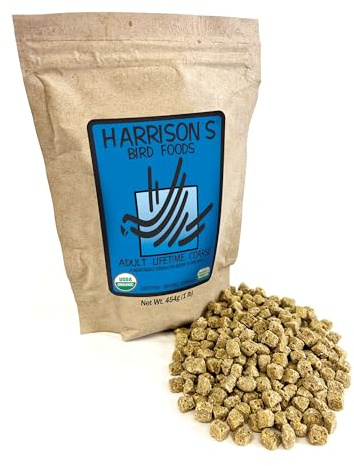Harrison's Bird Foods Adult Lifetime Coarse, Certified Organic Non-GMO 1lb