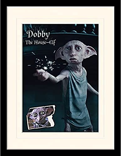 Pyramid International MP11036P-PL Harry Potter (Dobby) montiert und gerahmt, Mounted 250 GSM Paperwrap MDF, Mehrfarbig, 44 x 33 x 4 cm