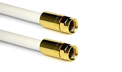 PremiumX 30m Sat Antennenkabel Digital Innenleiter REINES KUPFER mit F Kompressionsstecker XCon G7 | PREMIUM HDTV Kabel | Koaxialkabel | F-Stecker zu F-Stecker