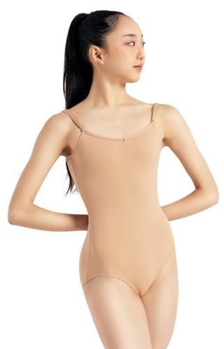 Capezio Damen Camisole Leotard with Adjustable Straps Trikot, Light Suntan, S