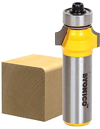 Yonico 13161 1/8-Inch Radius Round Over Edge Forming Router Bit 1/2-Inch Shank