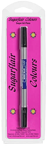 Sugarflair Berry Blue Edible Food Decorating Pen - Dual Tip Food Pens for Writing Messages & Drawing On Sugar Paste, Marzipan, Frosting Or Any Other Dry Smooth Surface