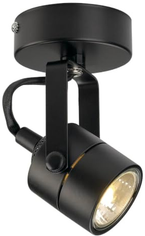 SLV SPOT 79 Wand- & Deckenleuchte – 230 V Strahler | GU10, 50 W | Schwarz