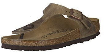 BIRKENSTOCK Classic Gizeh Leder 943811, Zehentrenner, Braun (Tabacco Brown 7888), 46 EU (11.5 UK)
