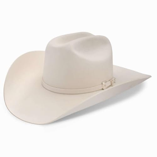 Resistol Herren Cowboyhut aus Wollfilz, 2 Stück, Weiß, 54 EU