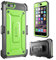 SUPCASE Unicorn Beetle Pro Heavy Duty Full-Body Hybrid Protective Cover with Belt Clip Holster for Apple iPhone 6s Plus, Green/Gray