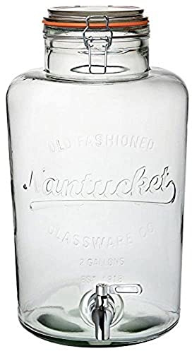 Utopia R90030 Punch Barrel, Sharing Nantucket, 8.5 L, 300 oz. | Dispenses large-volume beverages easily at busy social gatherings, catering events, and self-service drinks stations.