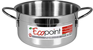 Home Ecopoint Cacerola con 2 Asas, 14 cm, Acero Inoxidable