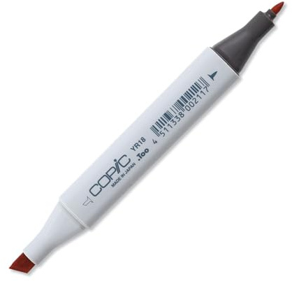 Copic Classic Coloured Marker Pen - (YR-18) Sanguine, For Art & Crafts, Colouring, Graphics, Highlighter, Design, Anime, Professional & Beginners, Art Supplies & Colouring Books