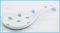 Light Blue Spots Ceramic Porcelain Large Spoon Rest Hand Decorated in UK