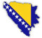 Auto Aufkleber, Car Sticker Bosnien Bosna i Hercegovina Bosnia. Konturgeschnitten. (ca. 11 cm)