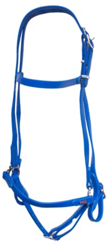 Karlslund Superstrap hannoveranische Trense, Blau, Chrom