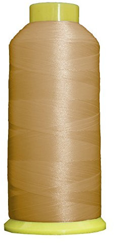 threadart groß, Polyester Gewinde – 5000 m – 40 WT – 160 Farben erhältlich Lt Tan
