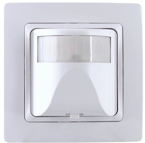 Kopp 808102014 INFRAcontrol 180 Grad, Komplettgerät, inkl. 1-Fach Abdeckrahmen (Design Paris), UP, IP20, 2-Draht-Gerät, Arktis-Weiss