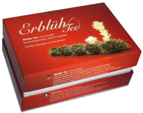 Erblüh-Teekugeln/Teeblumen Weißtee, 6 Stück - 18 Stück