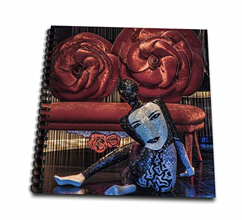 3dRose Mannequin rot Mosaik Roses-Memory Buch, 12 von 30,5 cm (DB 56004 _ 2)