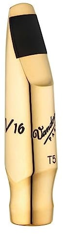 Vandoren SM821GL T5 Large Chamber V16 Metal Tenor Sax Mouthpiece
