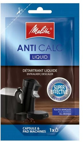 Melitta 213948 ANTI CALC f. Kapselm. flüssig 100ml, Plastik, Schwarz