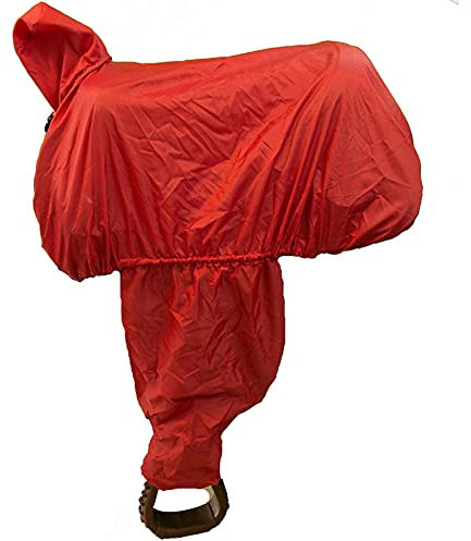 Intrepid International Sattelschoner Western mit Fender und Tote, rot