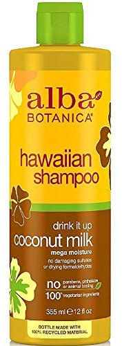 Alba Botanica Natural Hawaiian Shampoo Drink It Up Coconut Milk - 12 Fl Oz