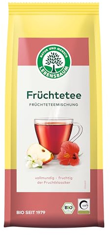 Lebensbaum Früchte-Tee, Bio Früchtetee-Mischung, Frucht-Mix mit Geschmack von Apfel, Hibiskus, Rote Beete und Orangen- & Zitronennote, lose, 100g