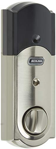 Schlage Nexia BE469NXCAM619 Camelot Z-Wave Touchscreen Deadbolt with Built-In Alarm, Satin Nickel by Schlage Lock Company