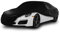 Cosmos - Indoor Car Cover compatible with main Compact Saloon models, Elastic, Breathable and Dustproof Fabric, Soft Lining, Snug Fit, Black