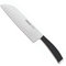 Arcos Couteau Santoku en Acier Inoxydable Nitrum 180 mm – Couteau de Cuisine Japonais pour Poisson, Viande et Légumes – Manche en Polypropylène, Couleur Noire, Série Tango