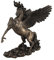 braunen Finish geflügelten Pferd Pegasus Statue Amazing Detail