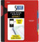 Five Star modernes Spiralen-Notizbuch, 5 Fächer, mittelbreites, liniertes Papier, 2 Blatt, Farbe wird variieren (6326) 1 Packung rot