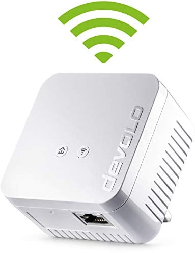Devolo 9626 Dlan 550 Wi-Fi Add-On Powerline Adapter (Powerline-Geschwindigkeiten bis zu 500 Mbps, einfache Installation, Wi-Fi Move Technologie, Whole Home Wi-Fi), Weiß