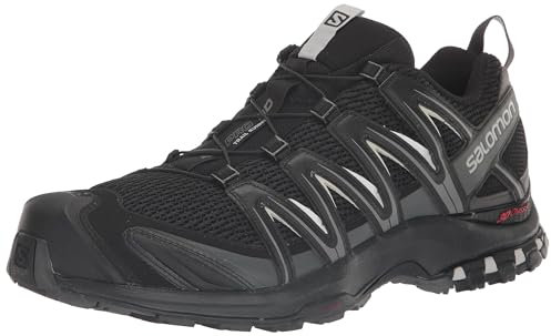 Salomon XA Pro 3D Herren Trail-Laufschuhe, Outdoor-bereit, Grip, Langlebiger Schutz, Black, 40