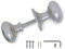 Satin Chrome Victorian Mushroom Rim Door Knobs 50mm