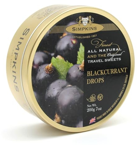 Simpkins Blackcurrant Drops Travel Sweets