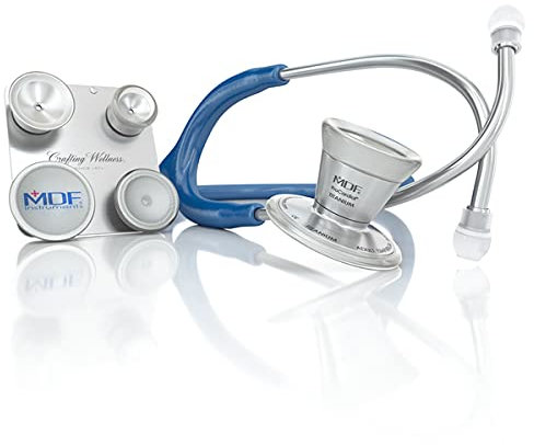 MDF ProCardial C3 Titan Kardiologie Zweikopf-Stethoskop mit umbaubarem Bruststück für Erwachsene, Kinder, Säuglinge und Neugeborene - Gratis-Parts-for-Life - Königsblau (MDF797CCT-10)