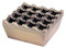 Honoro Vintage Metal Small Cigar Ashtrays,16 Grids Novelty Fashion Windproof Cigarettes Ashtray Tabletop Decor Cigarillo Ash Tray,Bronze
