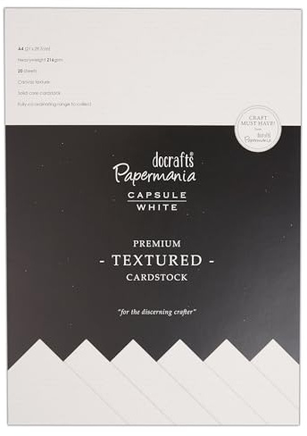 A4 Premium Cardstock Textured (20pcs) - Capsule - White