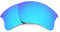 Revant Verres de Rechange Compatibles avec Oakley Flak Jacket XLJ, Polarisés, Bleu Glacier MirrorShield
