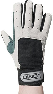 Lomo Langfinger-Segelhandschuhe., grau, M