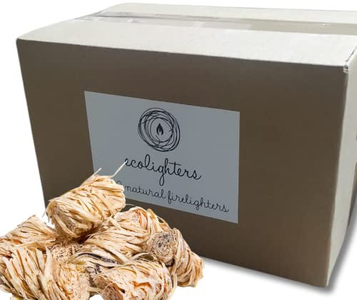 100 Firelighter, Natural Firelighters for Wood Burner Stove Fire Lighter,Ecolighters for log burners, Home fires, BBQ's,