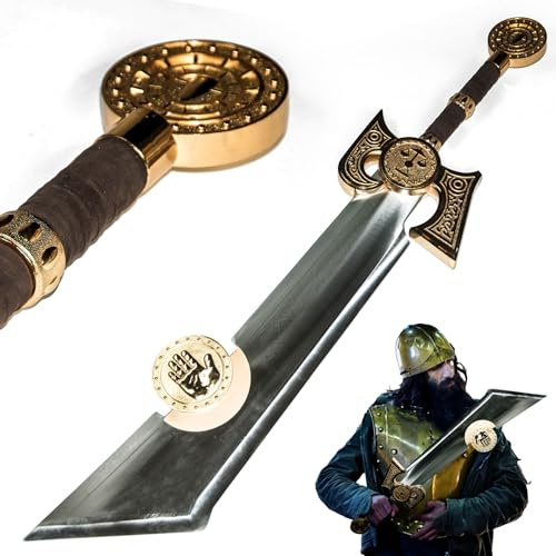 Swords and more Warcraft Schwert - Ashbringer, Der Aschenbringer Schwert, 118 cm, Gaming Deko, Schwert Metall für Wow Cosplay, Deko Schwert & Gamer Geschenk