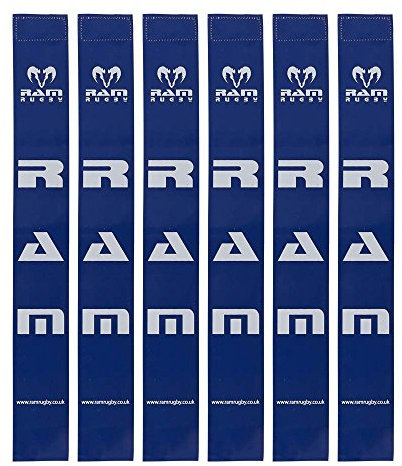 Ram, set da 20 cintole da rugby, 6 colori, Blue