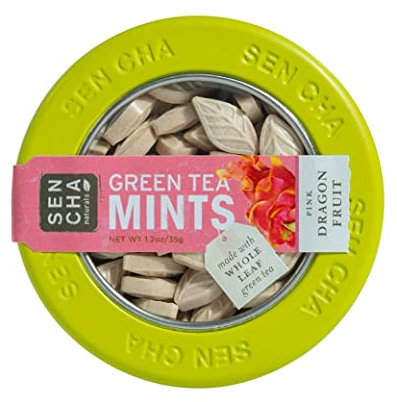 SENCHA NATURALS Green Tea Mints Pink Dragonfruit Single Canister