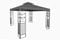 Pavillon Ersatzdach wasserdicht mit PVC Beschichtung 3 x 3 Meter - anthrazit - Pavillondach mit Kaminabzug - Universal Garten Party Pavillon Dach Sonnenschutz